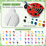 HyDren 8 Pcs Paint Your Own Plaster Stones, Summer Arts and Crafts Painting Kit Outdoor Garden Creative Project DIY Personalized Art Supplies Include Paint Palette Brush Xmas Birthday Gift(Animal) HyDren