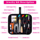 Shynek Jewelry Making Supplies Kits for Adults with Jewelry Making Tools, Earring Charms, Wires, Findings and Helping Hands for Jewelry Making and Repair shynek