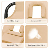 gotoplay Folding Beach Lounge Chair w/ 5 Adjutable Backrest & Padded Pillow, Sunbathing Lounger Chair, Sun Tanning Lay Flat Chair for Seaside Pool Deck, Max Load 330 LBS, No Assembly Required (Beige) gotoplay