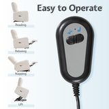 Jocisland Power Lift Recliner Chairs for Adults, Small Electric Recliners with High Back & Side Pocket for Nursery Living Room Bedroom, Comfy Upholstered Modern Nursing Single Sofa, Teddy White Jocisland