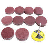 AUTOTOOLHOME 100 Pack 2 inch Sanding Discs Kit with Polishing Pads Plate 40 60 80 100 120 150 180 240 320 400 Grit Sandpapers for Drill Grinder Rotary Tool AUTOTOOLHOME