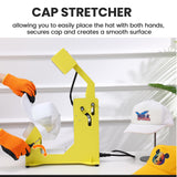Whubefy 3in1 Hat Press Heat Machine for Caps - Auto Hat Heat Press w/3 Platens - No Crease No Stick - One-Touch Easy Press Cap Heat Press for Hats T-Shirts Small HTV Iron on Vinyl Sublimation Projects Whubefy