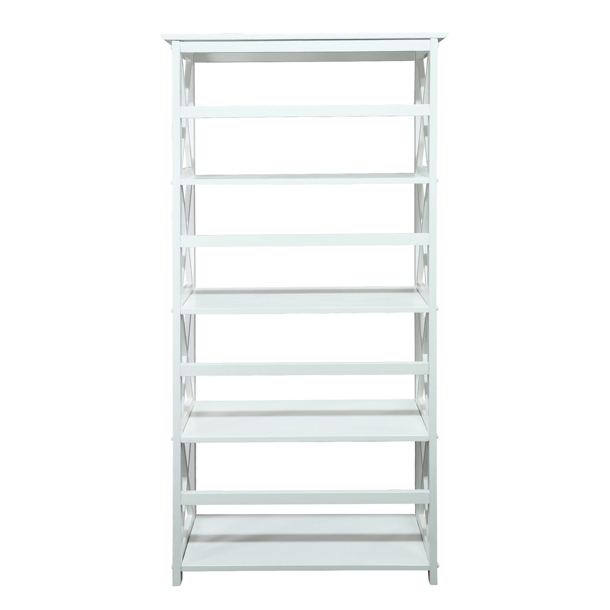 Casual Home Montego Bookcase, 5-Shelf, White,324-51 Casual Home