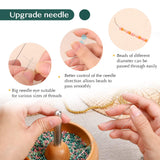 Tilhumt Bead Spinner for Jewelry Making, Effortless Rotating Wooden Clay Bead Spinner with 2 Big Eye Beading Needles and 3000 Seed Beads, Beading Supplies for Making Waist, Bracelets, Necklace Tilhumt