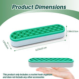 SGIBYN Silicone Crochet Hooks Holder, Crochet Hooks Organizer, Makeup Brushes Organizer, Silicone Pen Holder, Crochet Stuff Storage, Crochet Gifts SGIBYN