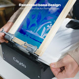 Caydo 59 Pieces All-in-One Screen Printing Kit with Screen Printer, 50W Exposure Screen Printing Light, Photo Emulsion Kit, Screen Printing Frames, Instructions Caydo