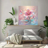 ZHUDENGXJL 5D Diamond Painting Kits for Adults,Pink Flowers Diamond Art Kits for Adults Beginner,DIY Full Drill Diamond Dot Gem Art Kits for Adults Beginners,Wall Home Decor 12 X 12inch ZHUDENGXJL