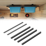 RDUIGT Garage Ceiling Bin Storage Racks,Overhead Garage Tote Storage Rack 48"x48",Heavy Duty Ceilin Tote Storage Rails Adjustable Garages Hanging Storage Racks System for Containers, Bins RDUIGT