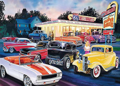 Kulvci Car Diamond Painting Kits for Adults, Diamond Art Kits for Beginners, 5D DIY Full Drill Gem Craft for Home Decor Gift 16x12inch