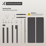 LongKe Electric Standing Desk Adjustable Height, 40x24 Inches Sit Stand up Desktop for Home Office, Ergonomic Rising Computer Table with Memory Preset, Black LongKe