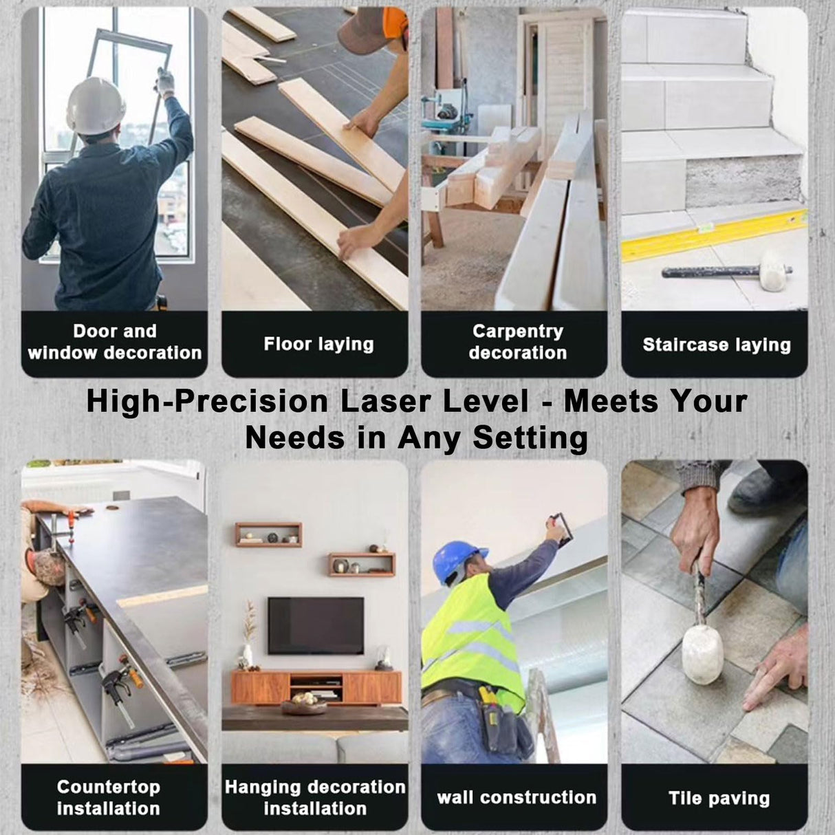 Weiddw Laser Level Self-Leveling Laser Level Tool Green Cross Line Lazer Level for Construction Indoor Project,Picture Hanging, DIY with 360° Magnetic Pivoting Base, Carrying Bag,Battery WEIDDW