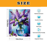 VIGEGU 2 Pack Flower Paint by Numbers Kit for Adults with Framed,Flowers Paint by Number DIY Adult Paint by Number Kits for Wall Decor 10x12in VIGEGU