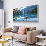 Diamond Painting Kits for Adults,Large Sunset Lake Boats Diamond Art Painting for Beginners, Diamond Round 5D Full Drill Paint with Diamonds Pictures Gem Art Painting Kits DIY Crafts Kits 28X16in OFRKE