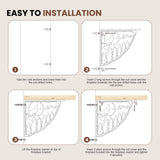 Wood Mantels for Fireplace,Handcrafted Fireplace Mantels 60 Inches,Wall Mount Fireplace Mantel Shelves,Floating Fireplace Mantel with Heavy Duty Metal Bracket for Wall Decor Living Room MYFIREPLACEDIRECT