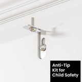 DIYART White 5-Tier Geometric Bookcase, S-Shaped Modern Bookshelf Set of 2, 62.6" Tall Room Divider Book Shelf, Decorative Display Shelf DIYART