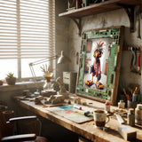 5D Diamond Art Kits for Adults Beginners,Tired Bird DIY Full Round Drill Diamond Painting Kits,Animal Coffee Paint by Diamonds Dots Gem Art Easy,Home Wall Decor11.8x15.7 Inch Acelii