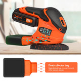 Yunirvana 20V Cordless Sander, Detail Sanders, 20Pcs Sandpapers,12000 RPM Sanders with Dust Collection System for Tight Spaces Sanding in Home Decoration, Battery and Charger Included Yunirvana