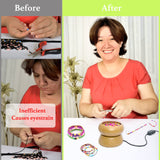 Xmada Electric Bead Spinner - Clay Bead Spinner with 2PC Beading Needles and Seed Beads, Waist Beads Kit, Bead Spinner for Jewelry Making, Electric | Speed Adjustment Bead Spinner Kit (Original) Xmada