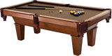 Fat Cat Frisco 7.5' Pool Table with Classic Style Billiard Pockets and Contemporary Straight Legs, Oak Finish with Bronze Colored Cloth Playing Surface Fat Cat by GLD PRODUCTS