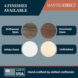 MANTELSDIRECT Vail Fireplace Mantel Shelf - 72 Inch Wide x 6 Inch Tall - Driftwood Finish, Rustic, Distressed, Wall Mounted Shelf | Handcrafted & Milled in The USA MANTELSDIRECT