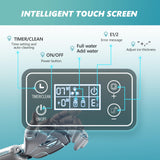 EUHOMY Ice Cube Maker Machine Countertop, 2 Ways to Add Water, 45Lbs/Day 24 Pcs Ready in 13 Mins, Self-Cleaning Portable Compact, with Ice Scoop & Basket, Perfect for Home/Kitchen/Office/Bar EUHOMY