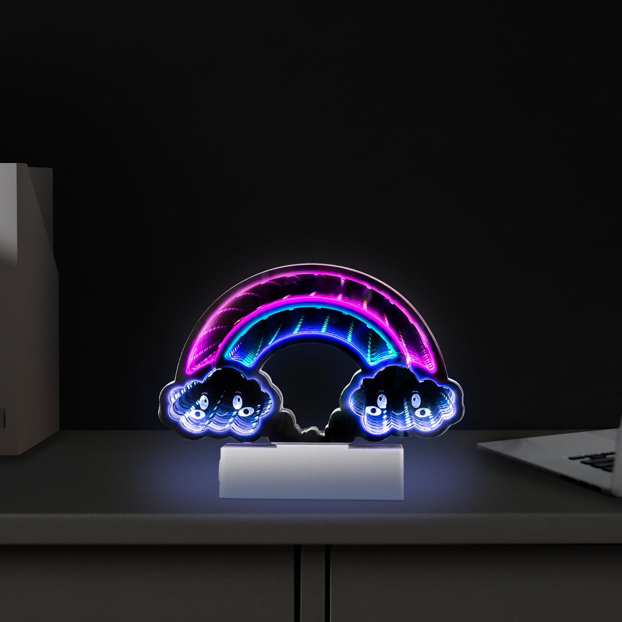 Northlight LED Lighted 3D Rainbow Infinity Mirror - 7.25" Northlight