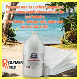 Polymer World- 1 Gal Polyester Resin with Rolled .75x50x5 Yard Chopped Strand Mat, Fiberglass Kit for Boats, Cars, Surfboard, RV, Canoes, Jetski, Watercraft, with MEKP Polymer World