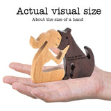 THYGIFTREE Dog Memorial Gifts for Women - Wooden Carving, Gifts for Loss of Dog - Once by My Side, Forever in My Heart THYGIFTREE