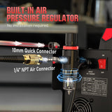 YESWELDER Plasma Cutter 65Amp Non-High Frequency Non-Touch Pilot Arc, Digital Display DC Inverter 110/220V Dual Voltage Blowback Plasma Cutting Machine CUT-65DS PRO YESWELDER