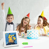 Gearock Diamond Art Kits with Frame, 5D Starry Night Easy DIY Cute Cartoon Big Gem Art Painting Kits for Adult Beginners Anime Lovers Halloween Christmas Birthday Gifts, 7x7 Inch Gearock