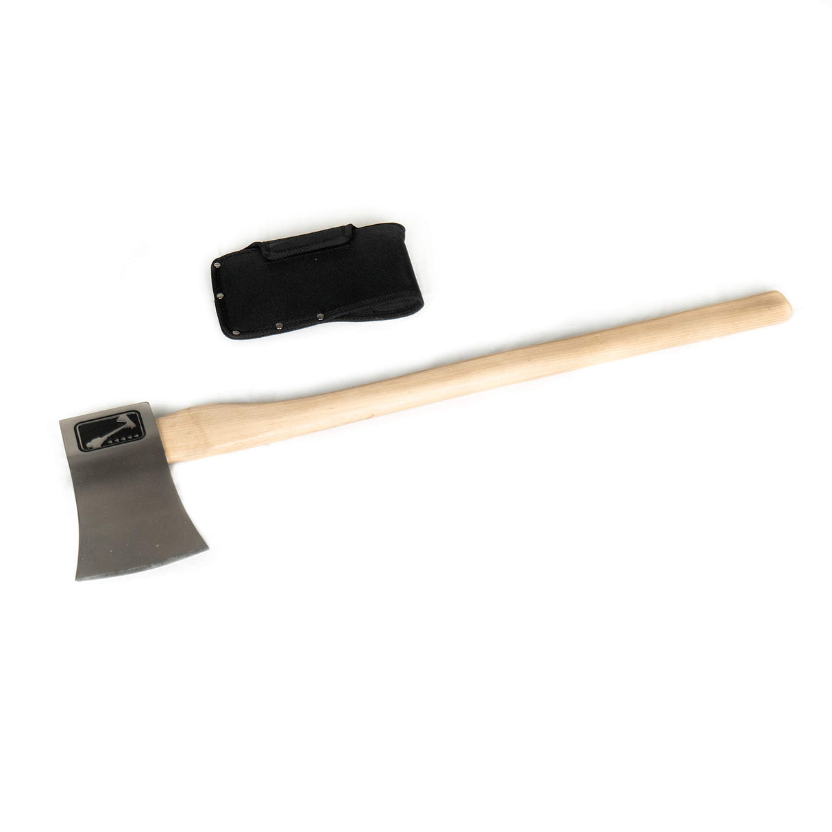 The General: World Axe Throwing League Premium Competition Throwing Axe & Multi-Purpose Camping Axe or Wood Splitting Axe with Nylon Sheath & Straight Hickory Wooden Handle WATL