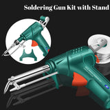 Multi-Function Soldering Iron Soldering Gun Set: External Heating Soldering Kit 60W Up to 480℃ - 3 PCS Solder Wire, Desoldering Pump, Tweezers for Welding Repair amusediy