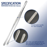 5 Pcs Kitchen Fine Tweezers Tongs, Stainless Steel Food Tongs Set, Professional Kitchen Long Tongs for Cooking,Repairing,Sea food,BBQ,Multi-use(12"and 6.3") Tangoowal