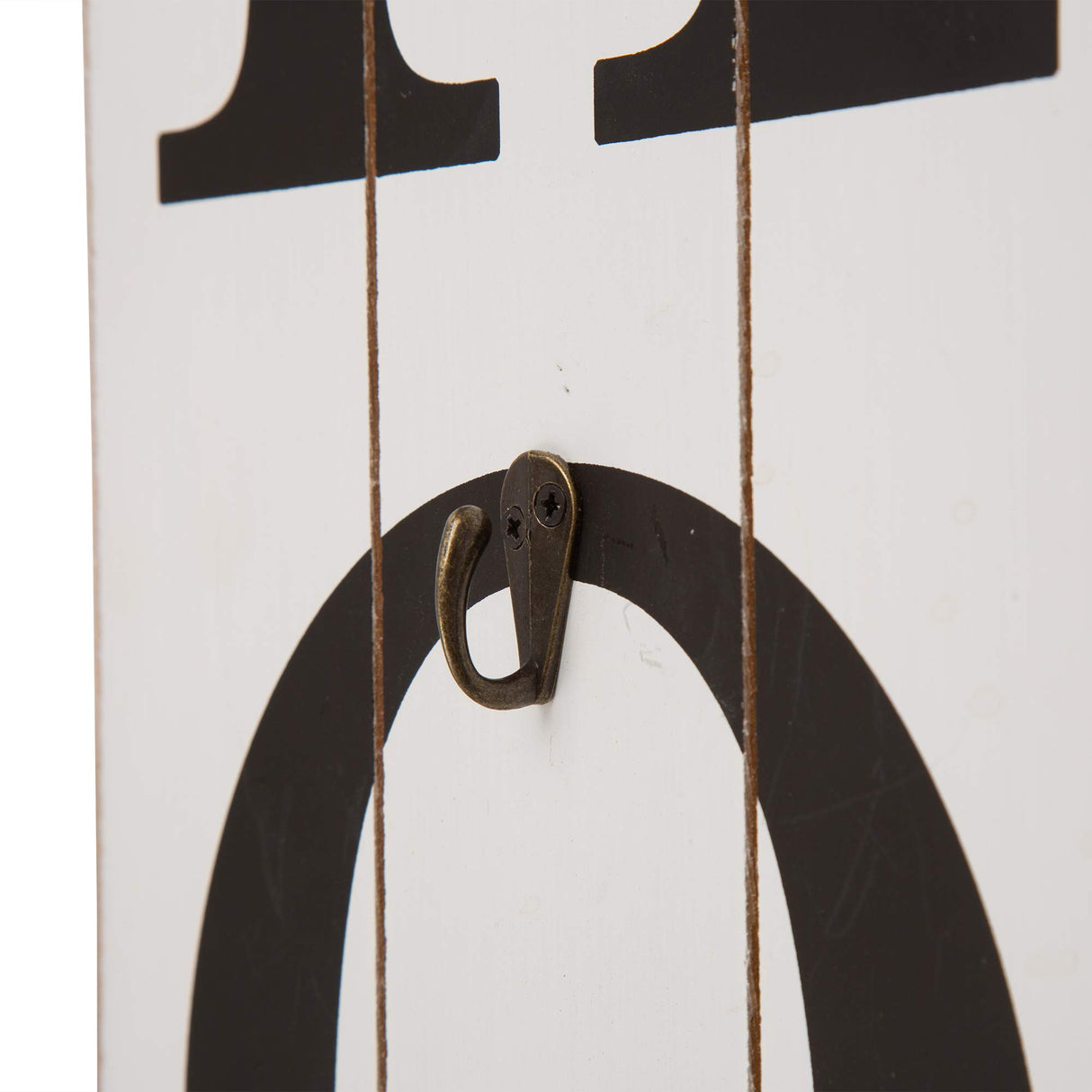 Glitzhome Wooden Welcome Home Porch Sign with Interchangeable Wreaths for Front Door, Vertical Farmhouse Standing Home Sign, Hanging Sign for Year Spring Fall Thanksgiving Christmas, 42”H, White glitzhome