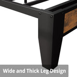 ANCTOR Twin Bed Frames, Storage Headboard with Outlets, Easy to Install, Sturdy and Stable, No Noise, No Box Springs Needed - Perfect for a Good Night's Sleep ANCTOR