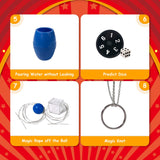 Heyzeibo Magic Kit for Kids - Magic Tricks Games Toy for Girls & Boys, Magician Pretend Play Dress Up Set with Magic Props & More Magic Tricks, Instruction Manual, for Beginners Toddlers Heyzeibo