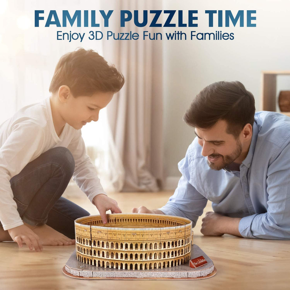 CubicFun 3D Puzzle for Adults Kids Rome Colosseum Jigsaw Italy Architecture Model Kits DIY Toys with Booklet Birthday Gift for Boys Girls Age 8+, 131 Pieces Valentine's Day Gift Easter Gifts Puzzles CubicFun