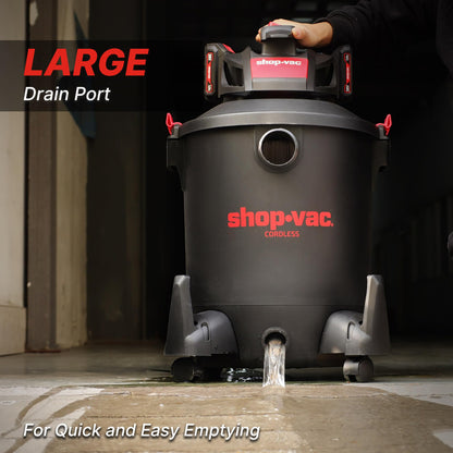 Shop-Vac 10 Gallon Wet Dry Vacuum Cleaner, 8.0 Peak Kpa Shop Vacuum with Blower Function, Cordless Vacuum Cleaner for Pet Hair, Jobsite, Garage, Home & Workshop - WoodArtSupply