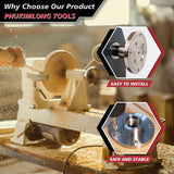 Phukmlong 4" Wood Lathe Faceplate for 1"-8TPI Thread with Screw Chuck, Wood Lathe Accessories Tools… PHUKIMLONG