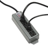 TRIPP LITE UL603CB-6 Waber Industrial Power Strip 4 Outlet 6' Cord, Locking Switch Cover,Black Tripp Lite