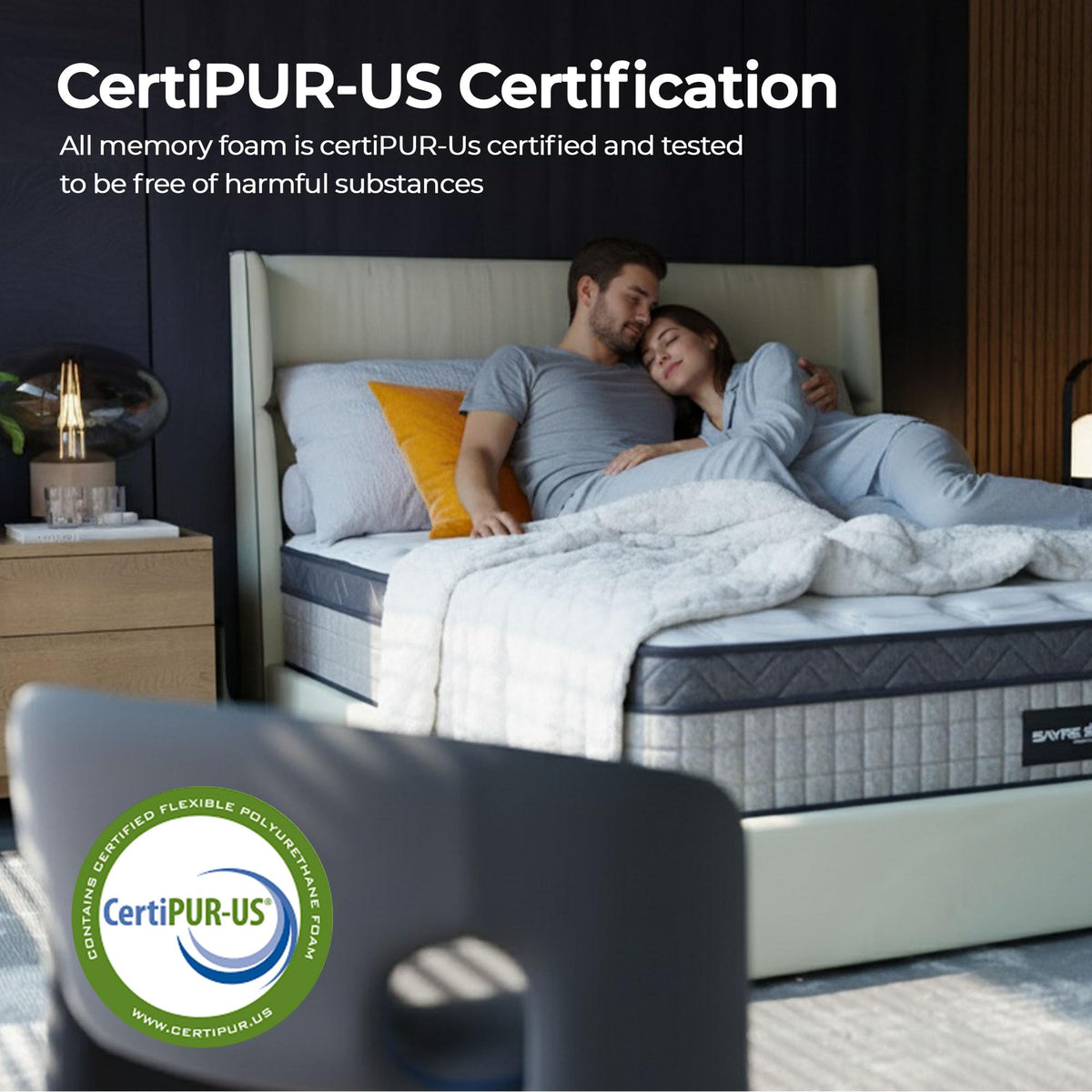 Sayre 10 Inch Queen Memory Foam Mattress in a Box – Cooling Gel Infused, Medium Firm Support, CertiPUR-US & Oeko-TEX Certified, Pressure Relief Mattress for Back Pain & Motion Isolation SAYRE SLEEP