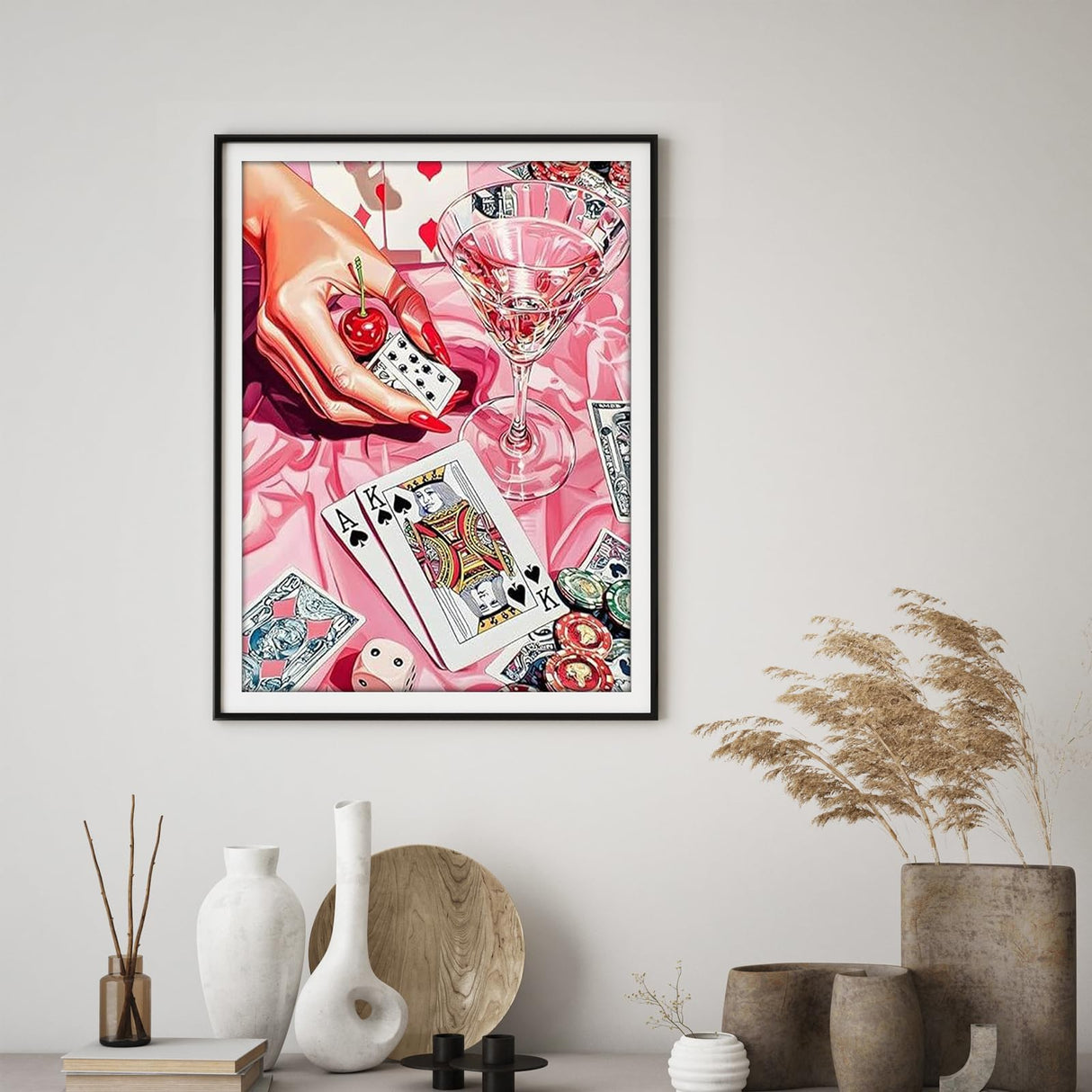 Fairyland JinWenn Diamond Painting Kits for Adults - Poker DIY 5D Diamond Art Kits Full Drill Diamond Dots Paintings with Diamonds Gem Art and Crafts Home Decor 12x16inch Fairyland JinWenn