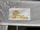 Palm Springs 10 x 30 Foot White Party Tent Gazebo Canopy with Sidewalls Palm Springs