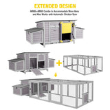 Aivituvin Chicken Coop with Two Nesting Boxes Large Wooden Hen House Outdoor Weatherproof Rabbit Hutch Duck Cage (AIR69) Aivituvin