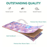 YITAHOME Purple Dresser with 4 Drawers - Storage Tower Unit, Kids Dresser for Bedroom, Living Room, Closets - Sturdy Steel Frame, Wooden Top & Easy Pull Fabric Bins YITAHOME