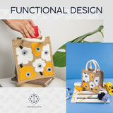 Innoviato - Punch Needle Kit for Beginners – Complete Embroidery Tote Bag Set for Adults & Kids with Easy Instructions & Video Tutorial, Includes a Unique Pattern Generic