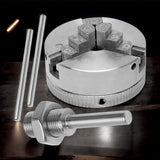 Scroll Chuck - 3 Jaw Lathe Chucks for Woodturning,Self-Centering Precision Collet Drill Accessories for Industrial Workshop Hobbyist Repair Factory Generic