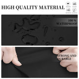 Easy-Going Patio V-Shaped Sectional Sofa Cover, Waterproof Outdoor Sectional Cover,Heavy Duty Garden Furniture Cover with Air Vent 89" L (on Each Side) x 33.5" D x 31" H, Black Easy-Going