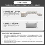 Rattaner Outdoor Wicker Furniture Couch Set 5 Pieces Patio Furniture Sectional Sofa with Grey No-Slip Cushions and Waterproof Covers Rattaner