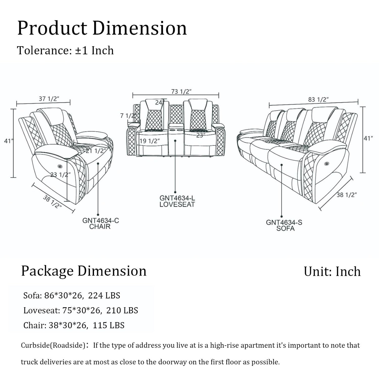 SIENWIEY Power Leather Recliner Set for Living Room, Electric Reclining Sofa and Loveseat Set with LED Lights, White Leather Sofa Set 2 Pieces with 3 Seats Sofa，Double Recliner Loveseat SIENWIEY